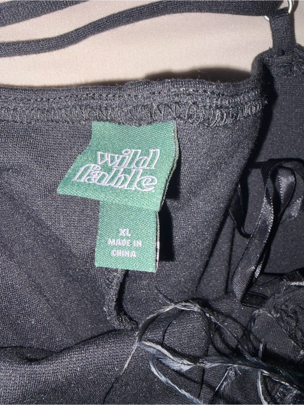 wild fable Black Strappy Mini Dress